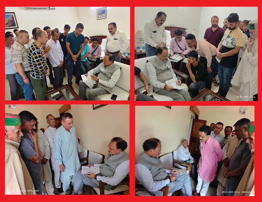 हर्षवर्धन चौहान ने पांवटा साहिब व कफोटा तथा शिलाई में सुनी जनसमस्याएं