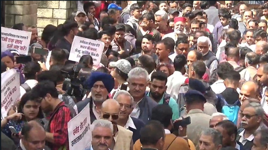 प्रदेश में शांति व्यवस्था व सांप्रदायिक सौहार्द  के लिए शिमला में सांप्रदायिक सद्भाव शांति मार्च आयोजित 