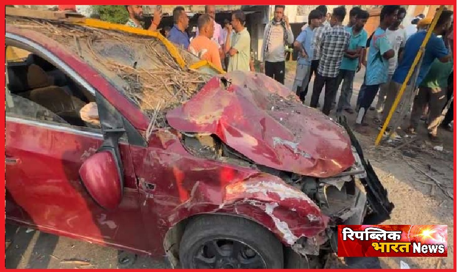 दर्दनाक सड़क हादसा : तेज रफ्तार कार ने बैरियर पर तैनात तीन युवक कुचले    