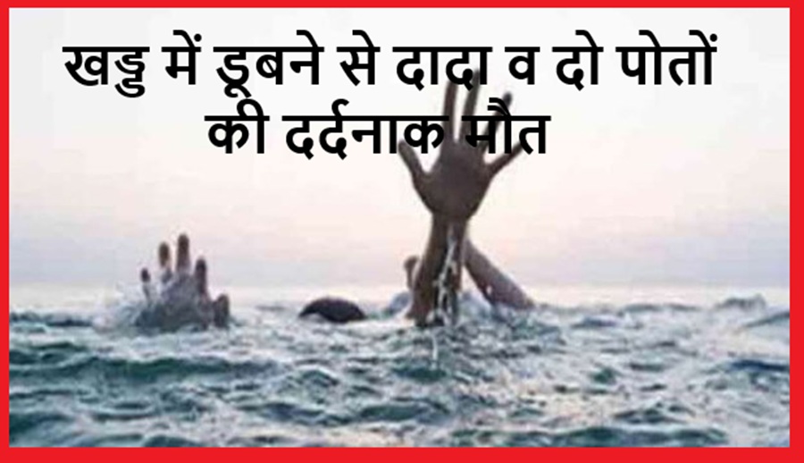 दर्दनाक हादसा: खड्ड में कपड़े धोने गए दादा व दो पोतों की डूबने की मौत 