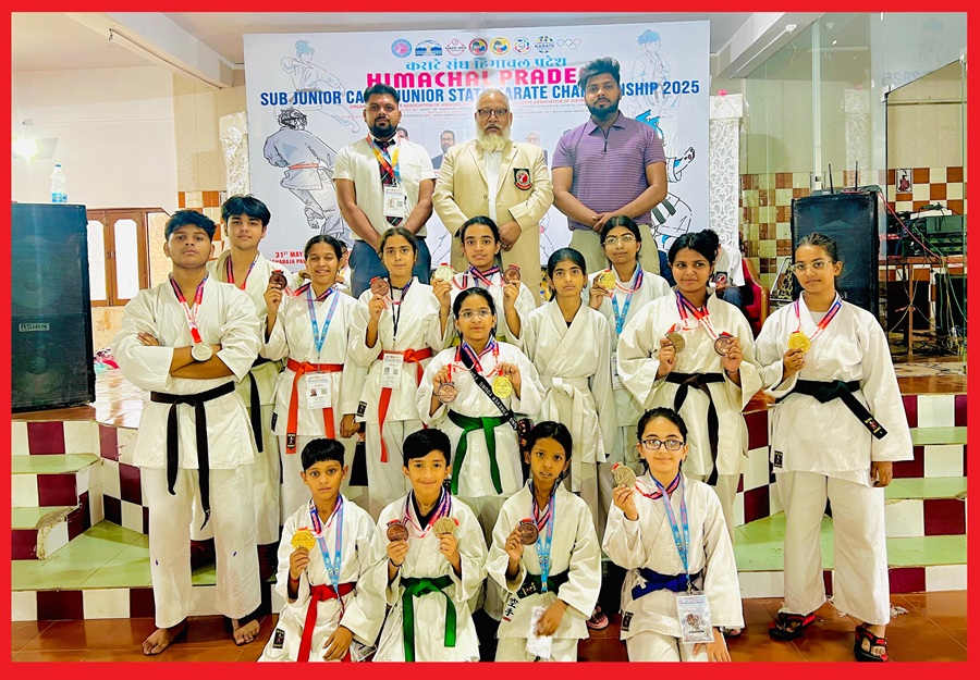 रक्षते मार्शल आर्ट्स अकादमी पांवटा साहिब ने हिमाचल प्रदेश चैंपियनशिप 2025 में जीते 19 पदक