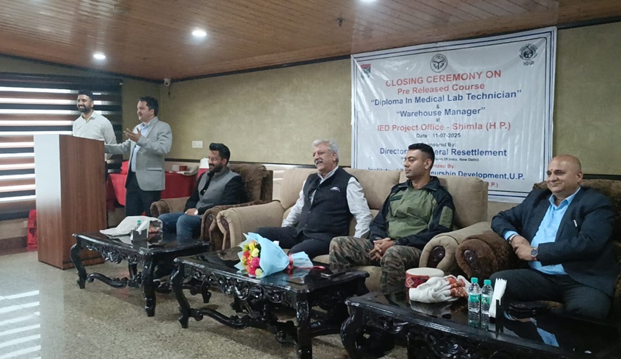 IEDUP शिमला में DGR प्री-रिलीज़ कोर्स का समापन समारोह सफलतापूर्वक सम्पन्न