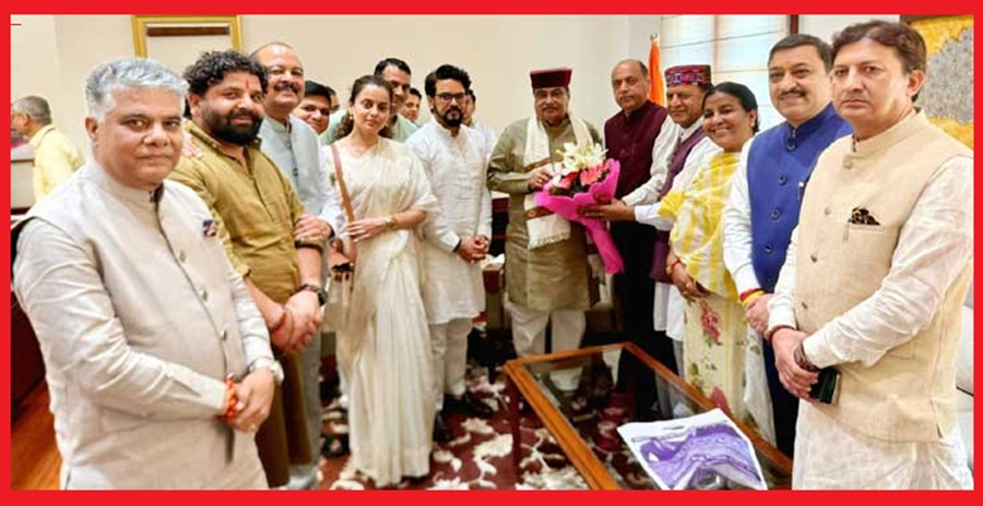 हिमाचल बीजेपी के प्रतिनिधिमंडल ने केंद्रीय मंत्री अमित शाह व गडकरी से की मुलाकात, मांगी आर्थिक मदद
