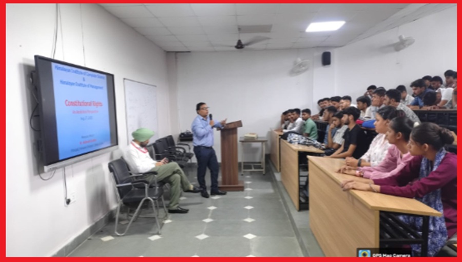 हिमालयन इंस्टीट्यूट ऑफ मैनेजमेंट में संवैधानिक अधिकारों पर जागरूकता कार्यक्रम का आयोजन