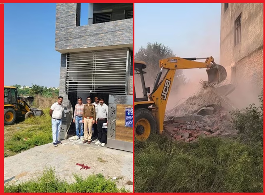 हिमाचल में चिट्टा तस्करों के आलीशान घर पर चला बुलडोजर,  27 केस हैं दर्ज