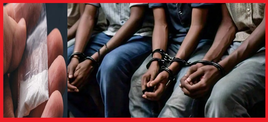  पुलिस को तलाशी के दौरान गाड़ी से मिला नशीला का सामान, तीन युवक गिरफ्तार 