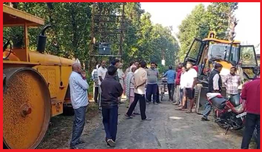 सिरमौर: घटिया निर्माण सामग्री के उपयोग पर विरोध; Xen और निगम निदेशक में तीखी बहस