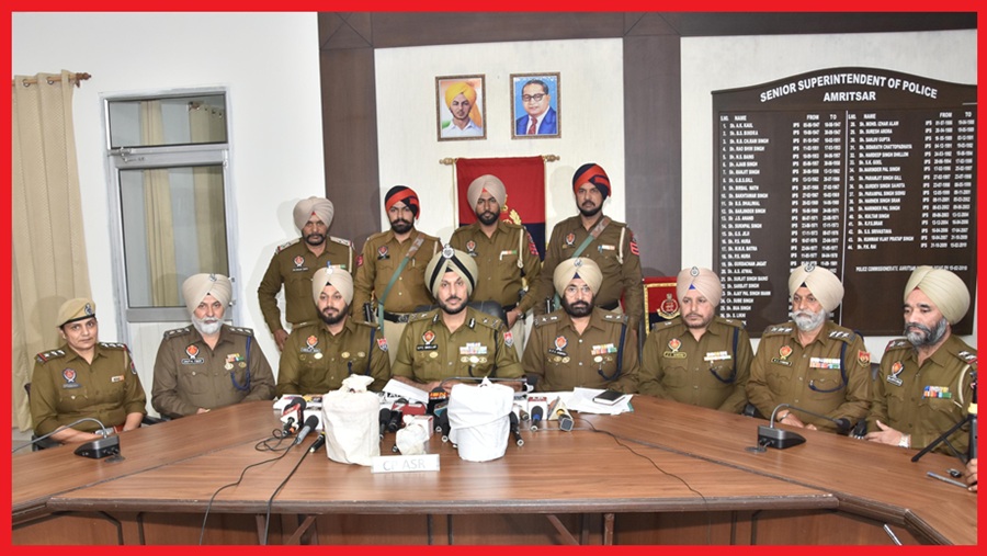 विदेशी हैंडलरों से जुड़े सीमा–पार ड्रग कार्टेलों का अमृतसर में भंडाफोड़; 4 किलोग्राम आइ.सी. ई., 1 किलोग्राम हेरोइन सहित तीन गिरफ्तार: डीजीपी गौरव यादव
