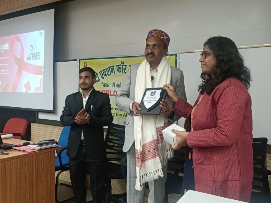 केयर संस्था एवं IIM सिरमौर द्वारा संयुक्त रूप से  विश्व एड्स दिवस पर कार्यक्रम आयोजित 