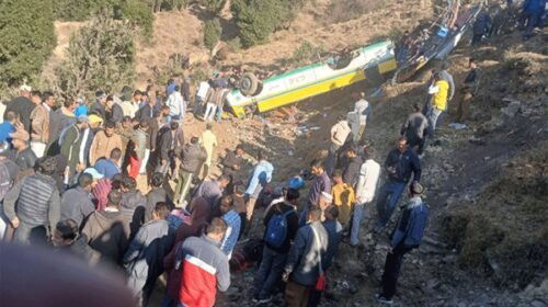 सिरमौर बस हादसे में मृतकों का आंकड़ा पुहंचा 14,नाहन पहुंचे डिप्टी CM