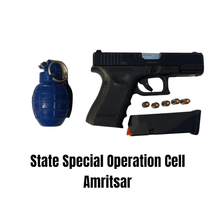 अमृतसर से हैंड ग्रेनेड, ग्लॉक पिस्टल सहित आरोपी शरणप्रीत सिंह गिरफ्तार: डीजीपी गौरव यादव