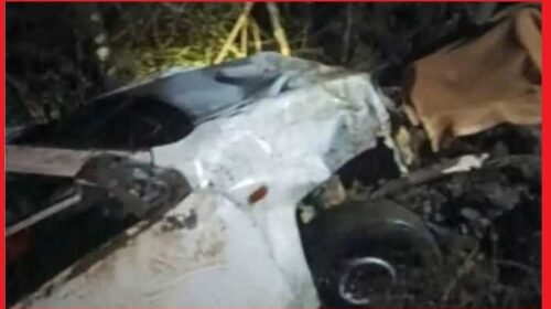 दर्दनाक हादसा: सिरमौर में खाई में गिरी साधुओं की कार; एक की मौत; दूसरा गंभीर घायल