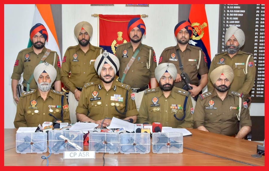 अमृतसर में सीमा पार से चल रहे हथियार तस्करी के मॉड्यूल का पर्दाफाश; नाबालिग समेत छह व्यक्ति पांच पिस्तौलों सहित गिरफ्तार: डीजीपी गौरव यादव