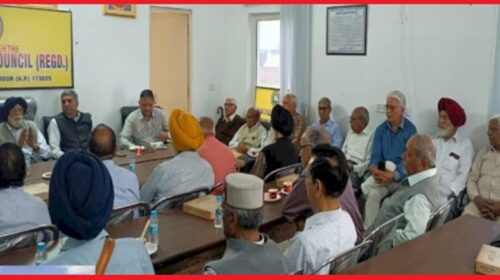  एडवोकेट राजेंद्र शर्मा को एक बार फिर वरिष्ठ नागरिक परिषद पाँवटा साहिब की अध्यक्ष पद की कमान, अगले दो वर्षों के लिए चयन