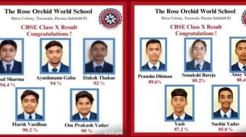 द रोज ऑर्किड वर्ल्ड स्कूल ने रचा इतिहास: CBSE कक्षा 10वीं में शत-प्रतिशत परिणाम