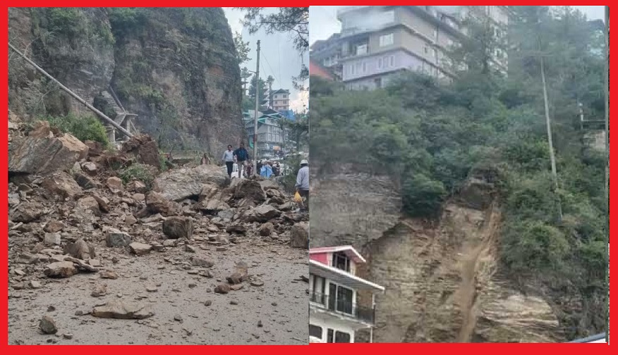 मानसून से पहले ही हिमाचल में बारिश का तांडव, शिमला शहर में भीषण लैंडस्लाइड, किन्नौर में चट्टान गिरने से एक की मौत 