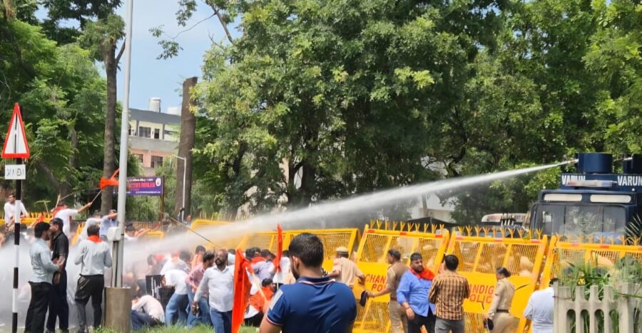 नशे में टल्ली पंजाब सरकार, शांतिपूर्ण प्रदर्शन पर लाठीचार्ज व पानी की बौछार निंदनीय – अभाविप