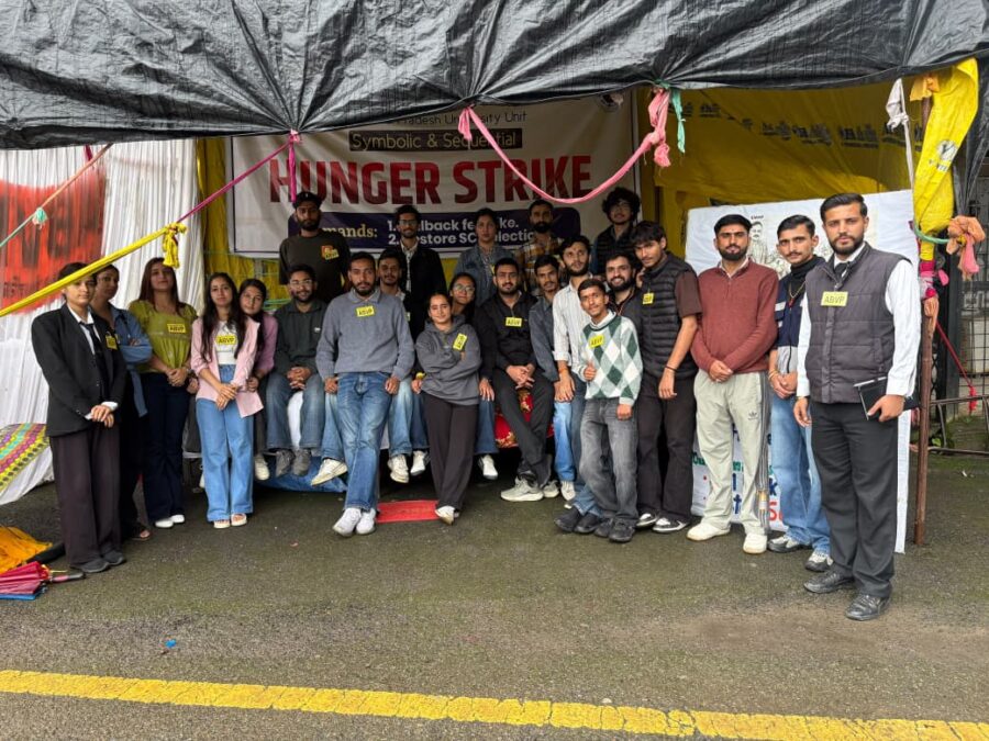 HPU में अखिल भारतीय विद्यार्थी परिषद की क्रमिक भूख हड़ताल  नौवें दिन भी जारी – सुशील शर्मा