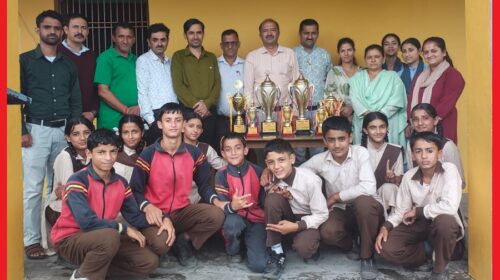 खंड स्तरीयअंडर 14 खेलकूद प्रतियोगिता में हाई स्कूल नाया के नौनिहालों ने अपनी प्रतिभा का उमदा प्रदर्शन कर लहराया परचम 