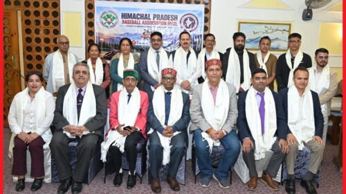 मनोज कोहली बने हिमाचल प्रदेश बेसबॉल एसोसिएशन के अध्यक्ष, अनिल चौहान को मिली  महासचिव की जिम्मेदारी