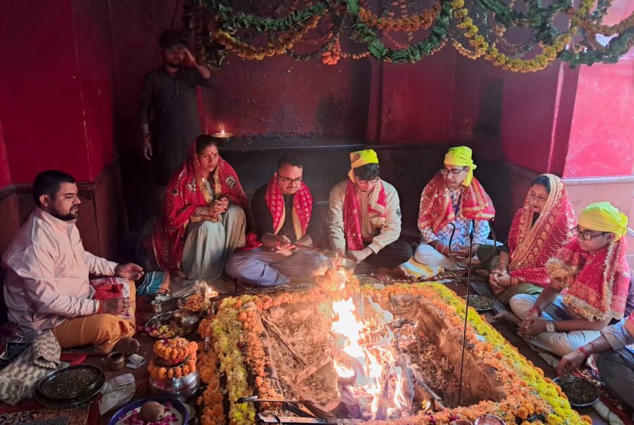 श्री महामाया माता बाला सुंदरी मंदिर त्रिलोकपुर में अश्विनी नवरात्रि 2026 का विधिवत समापन